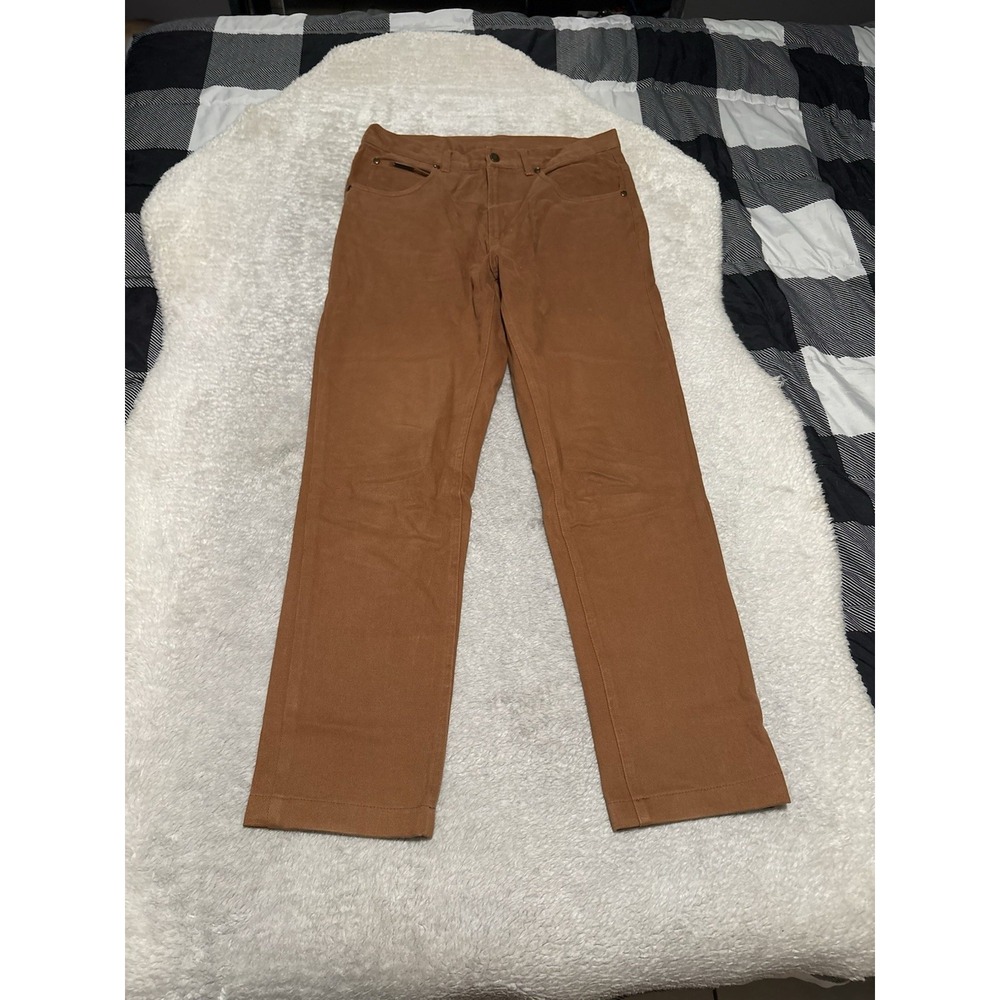 Peter Christian Jeans Mens 32x30 Brown Denim Straight Twill 5-Pocket Cotton Pant